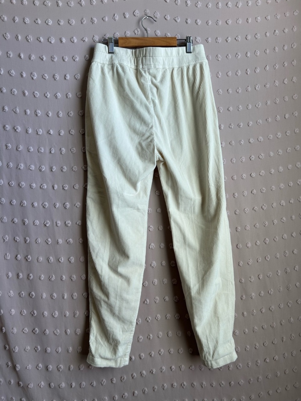 NWT James Perse Jumbo Cord Relaxed Fit Chino Sz 0 XS Cream White - Picture 2 of 5
